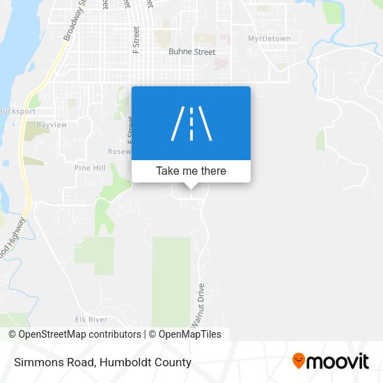 Simmons Road map