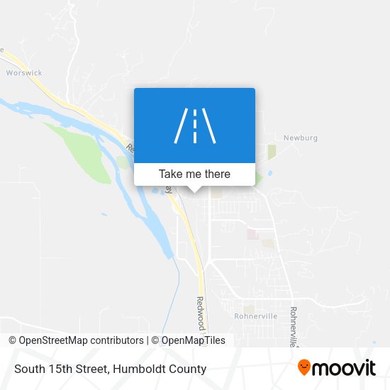 South 15th Street map