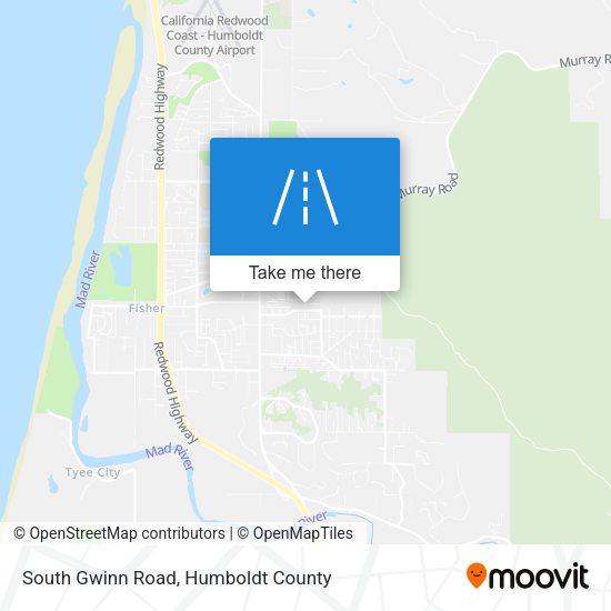 South Gwinn Road map