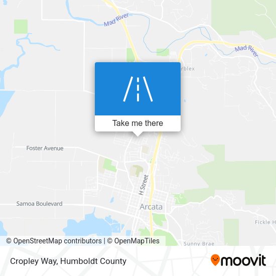 Cropley Way map