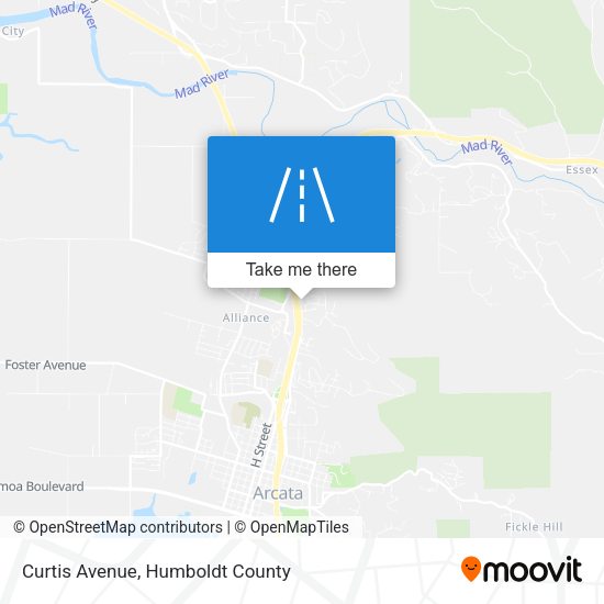 Curtis Avenue map
