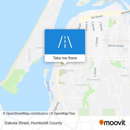 Dakota Street map