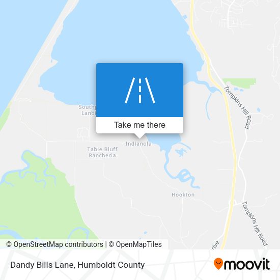 Dandy Bills Lane map