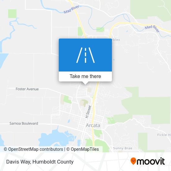 Mapa de Davis Way