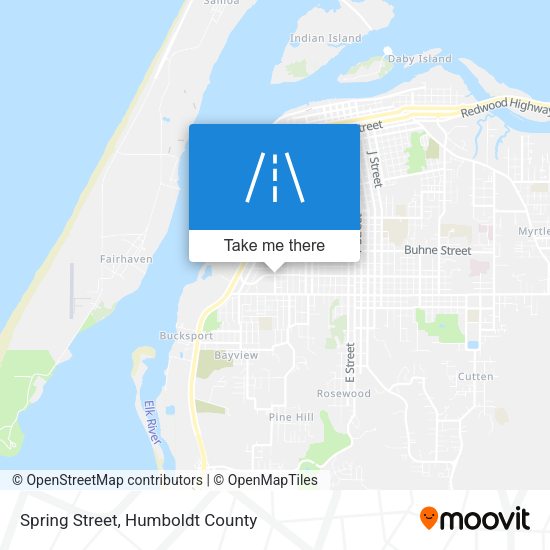 Spring Street map
