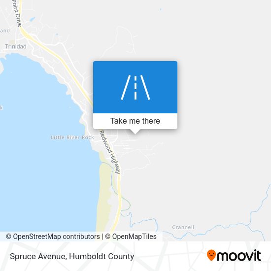 Spruce Avenue map