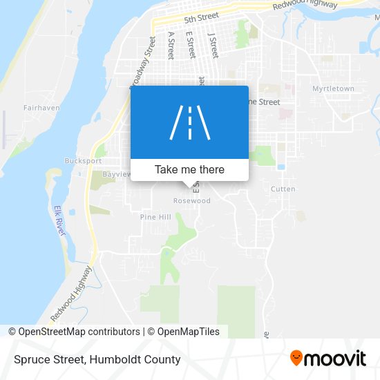 Spruce Street map