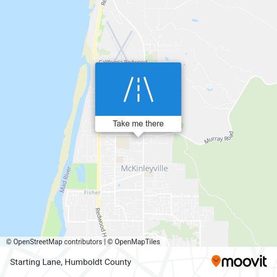 Starting Lane map