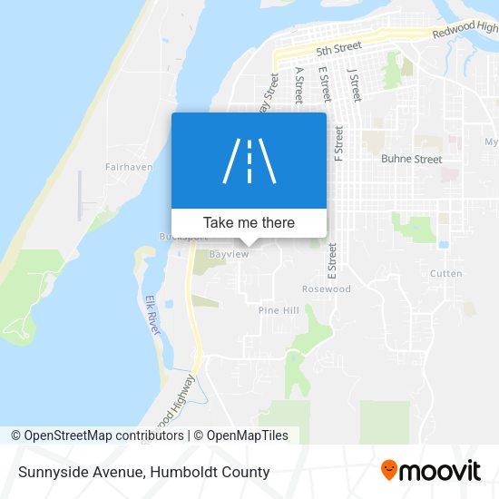 Sunnyside Avenue map