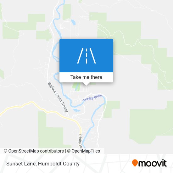 Sunset Lane map