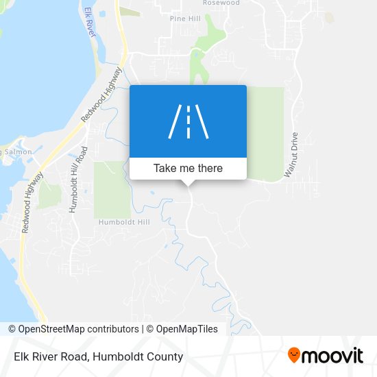 Elk River Road map