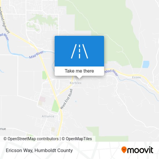 Ericson Way map