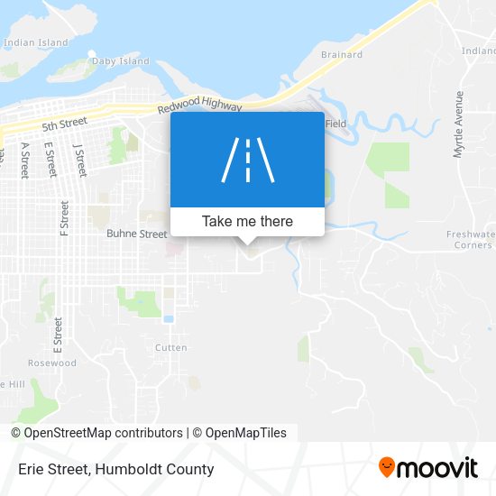 Mapa de Erie Street