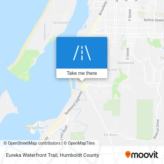 Mapa de Eureka Waterfront Trail