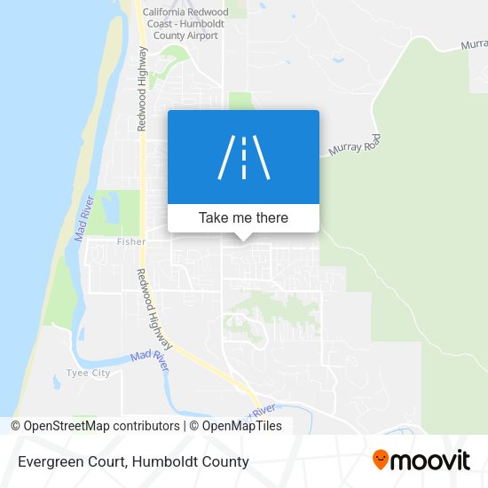 Mapa de Evergreen Court