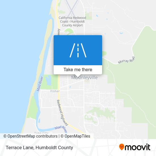 Terrace Lane map