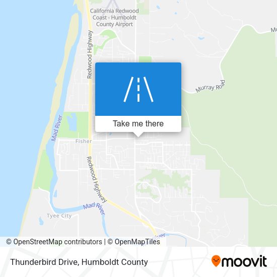 Thunderbird Drive map