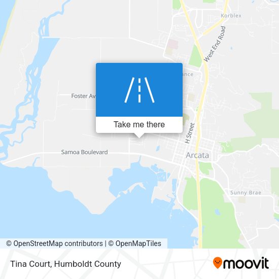 Tina Court map