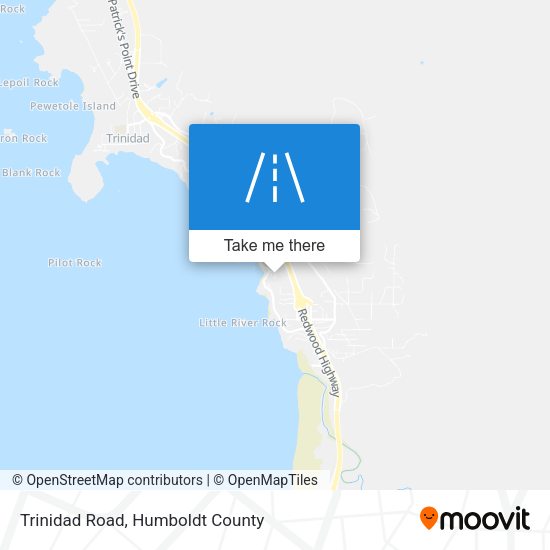 Mapa de Trinidad Road