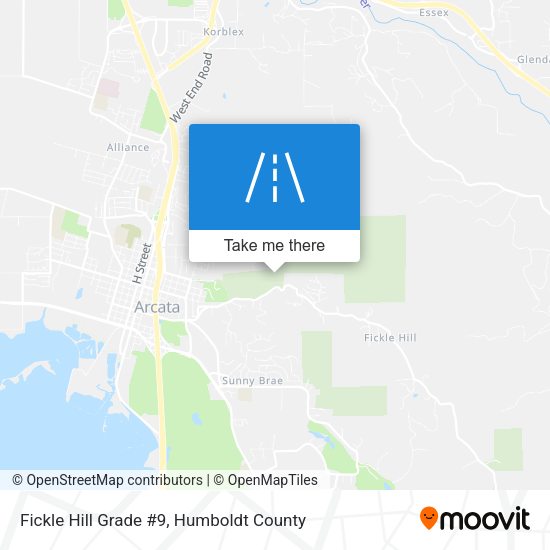 Fickle Hill Grade #9 map