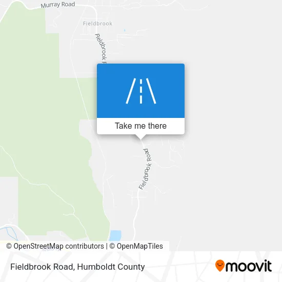 Fieldbrook Road map