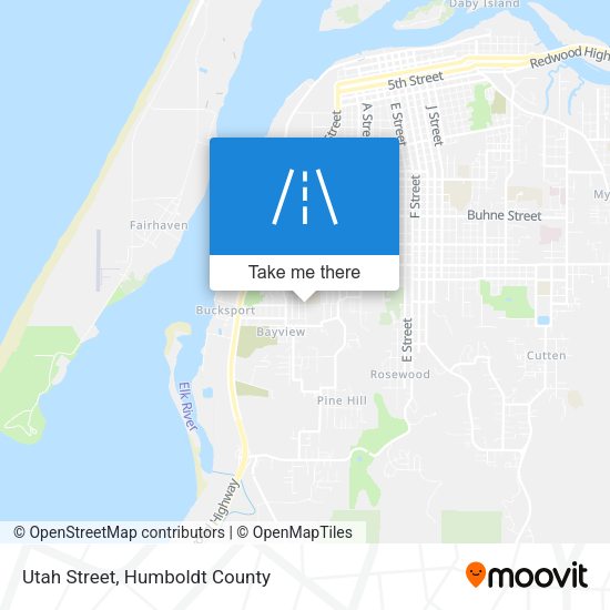 Mapa de Utah Street