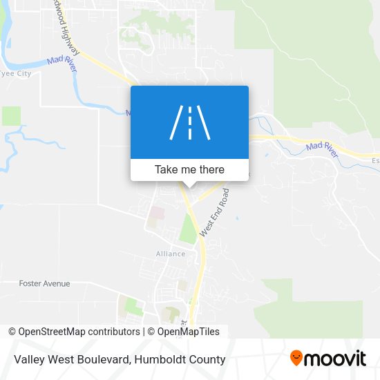 Mapa de Valley West Boulevard