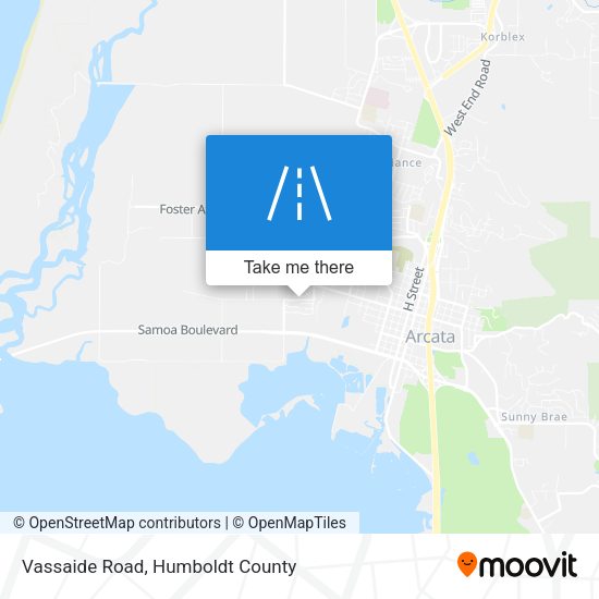 Mapa de Vassaide Road