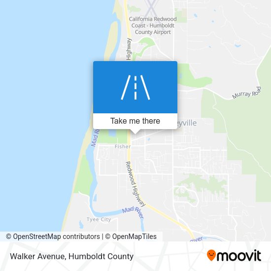 Walker Avenue map