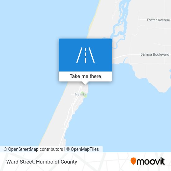 Ward Street map