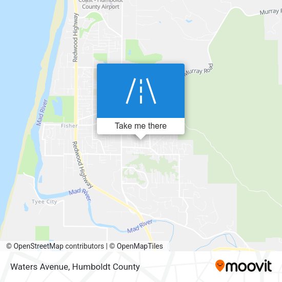 Waters Avenue map