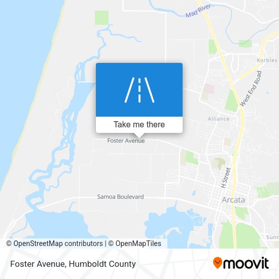 Foster Avenue map