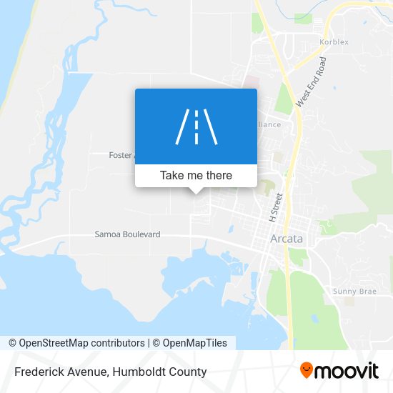 Frederick Avenue map