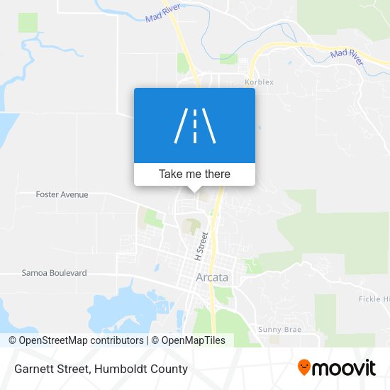 Mapa de Garnett Street