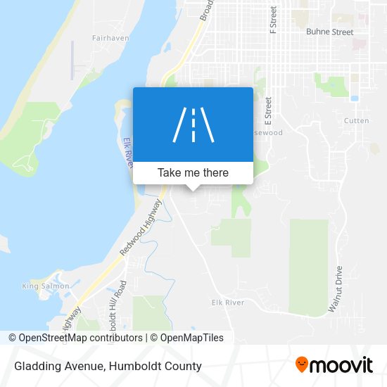 Gladding Avenue map