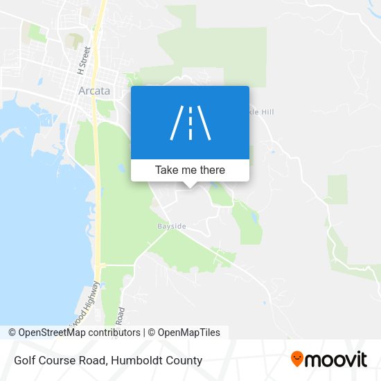 Mapa de Golf Course Road