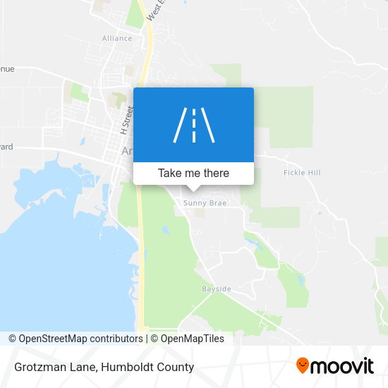 Grotzman Lane map