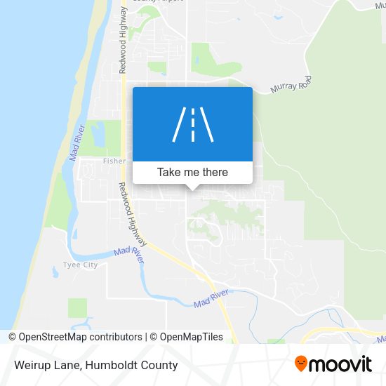 Mapa de Weirup Lane
