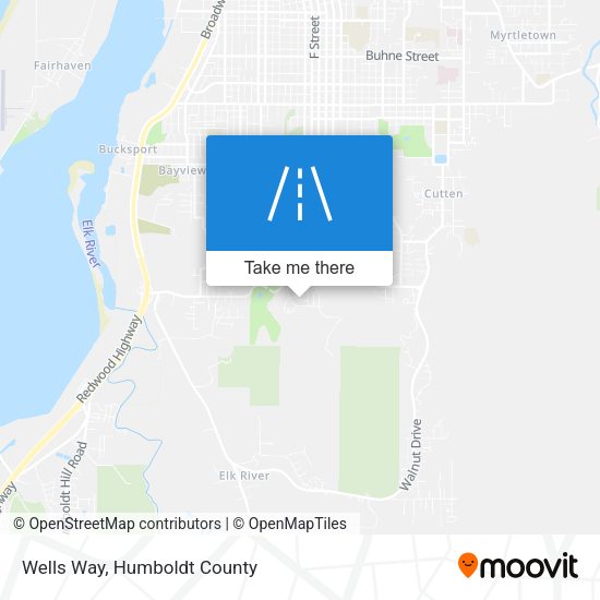 Wells Way map