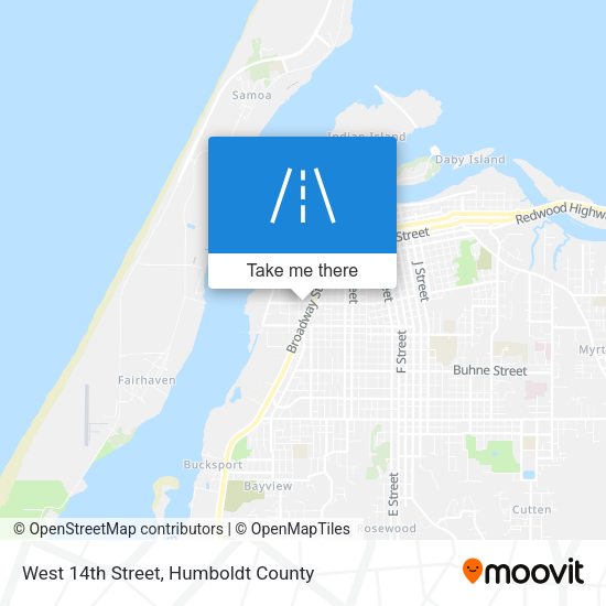 West 14th Street map