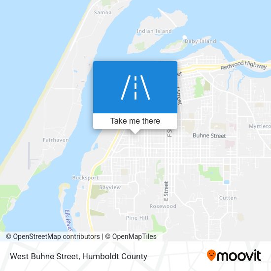West Buhne Street map