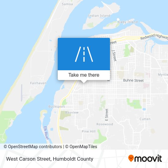 West Carson Street map