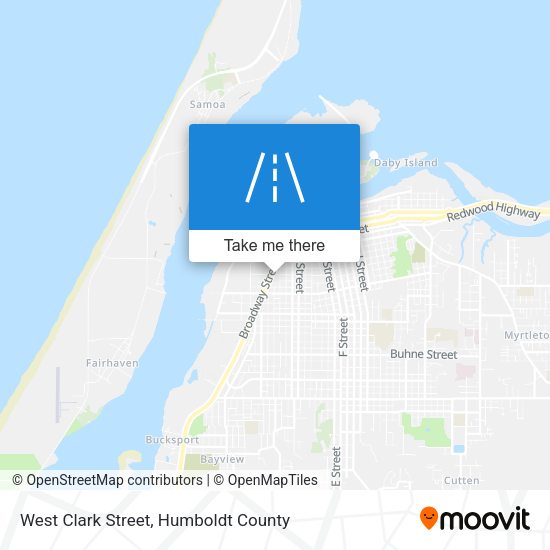 West Clark Street map