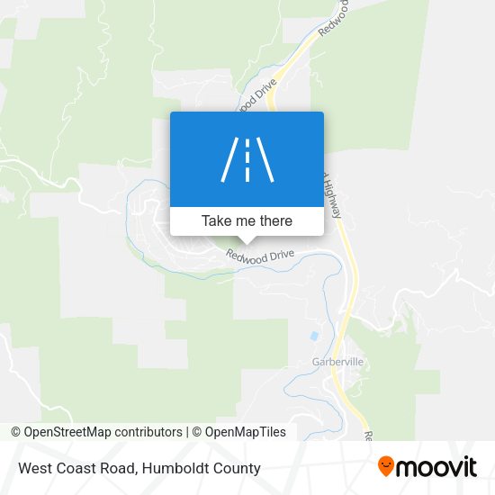 West Coast Road map