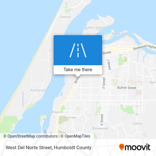 Mapa de West Del Norte Street