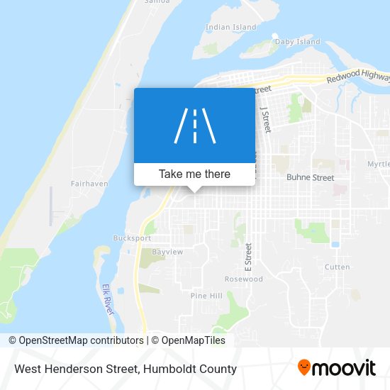 Mapa de West Henderson Street