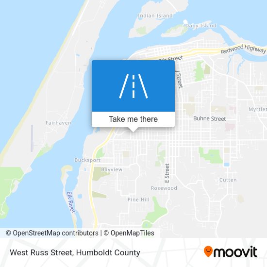 Mapa de West Russ Street
