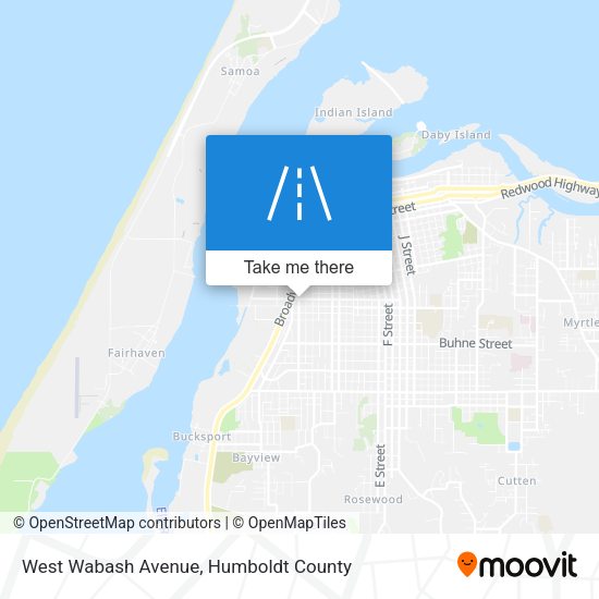 Mapa de West Wabash Avenue