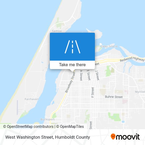 Mapa de West Washington Street