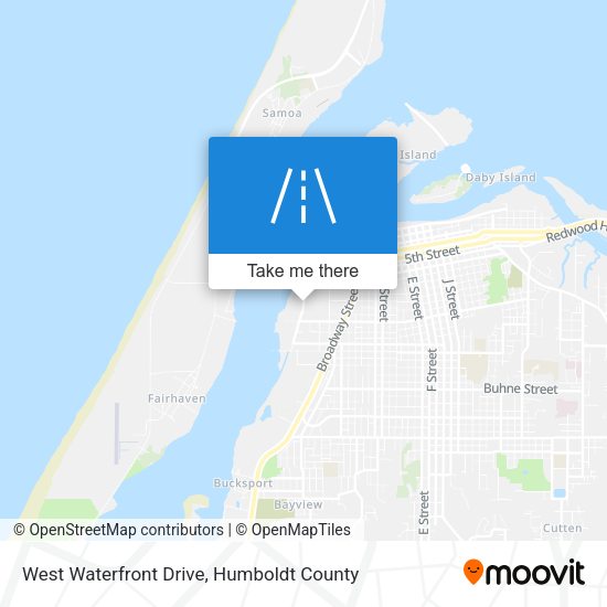Mapa de West Waterfront Drive